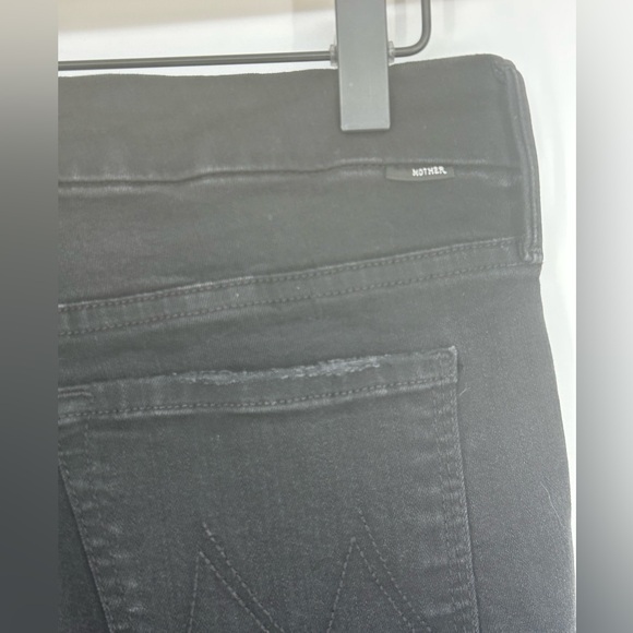 Mother The Looker Ankle Fray Guilty As Sin Black Jean Size 28 - Picture 13 of 13